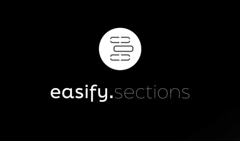 Easify sections